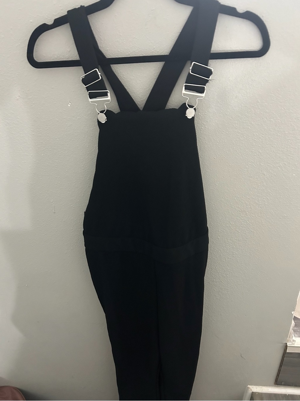 Black Women's Bib Overalls Jeans